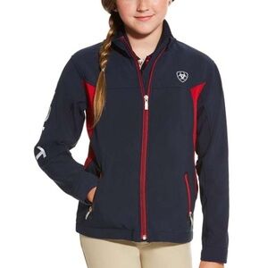 Ariat Dark Blue and Red Softshell Jacket